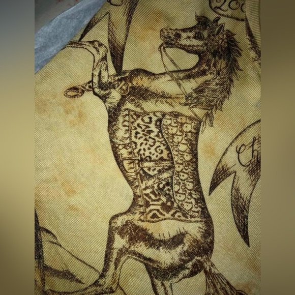 Christian Dior by John Galliano, cashmere/silk saddle bag print camisole. - Picture 5 of 7